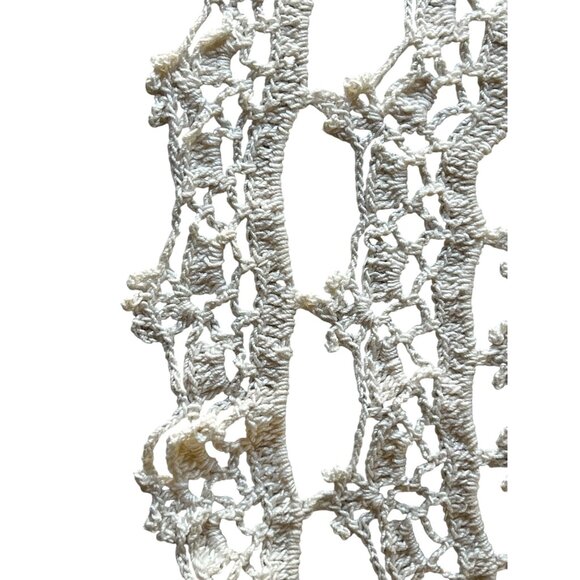 Handmade 22" Diameter Crocheted Cotton Doily - Picture 8 of 12